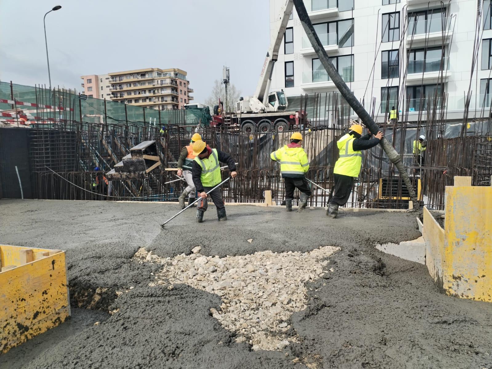 Lucrare de turnare și finisare beton executată de MLD Beton